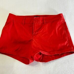 Gap Hadley Women's Red Twill Shorts Size 4 FIERYORG